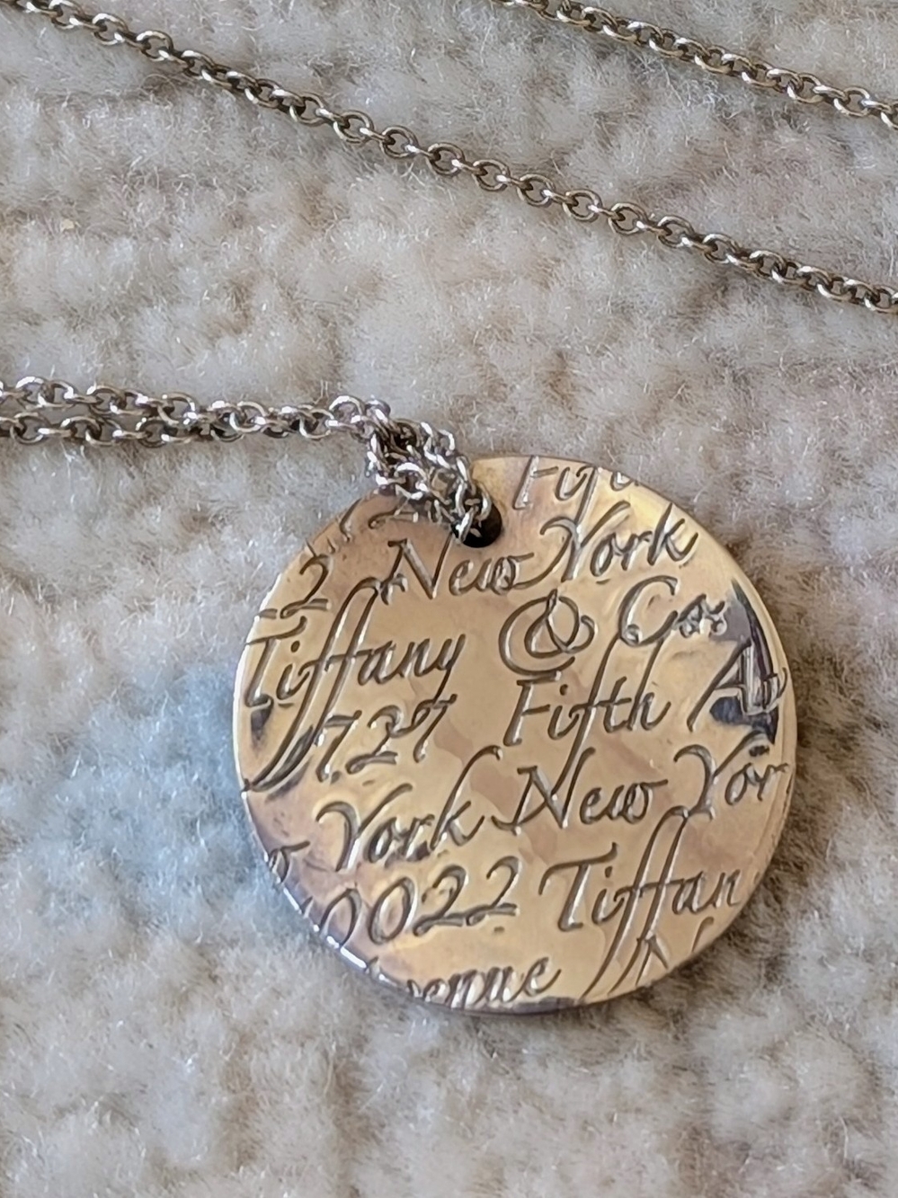 Tiffany & Co. Notes Pendant And Chain, Sterling Silver 925
